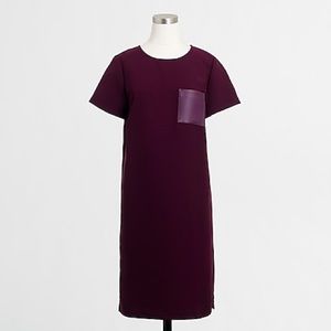 J.Crew Factory Leather Pocket Tee Dress - Size S